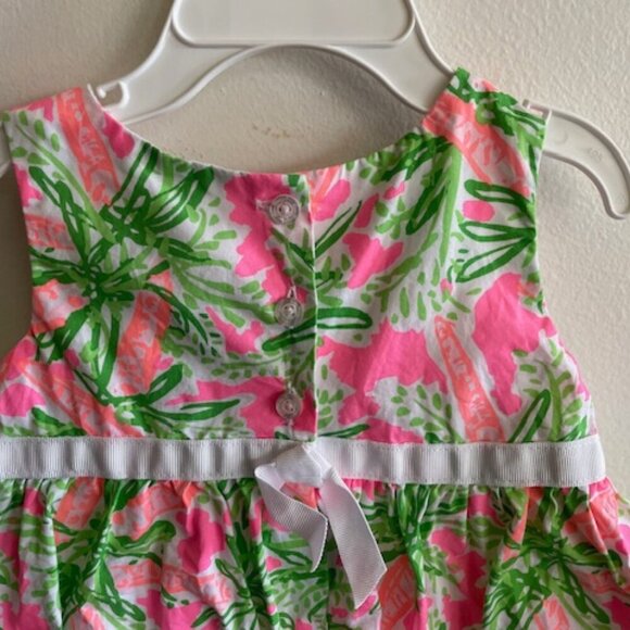 LILLY PULITZER Nibbles Carrot Bubble Dress 3-6 Months - Picture 8 of 14